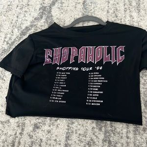 Cropped T-shirt. Size small.